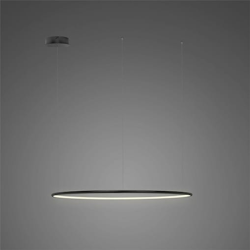 Lampa wisząca Ledowe Okręgi No.1 CO 60cm 3k czarna