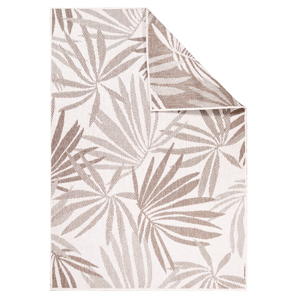 Funkcjonalny dywan na zewnątrz i do wnętrz, dwustronny DUO 57710 Krem 80x150