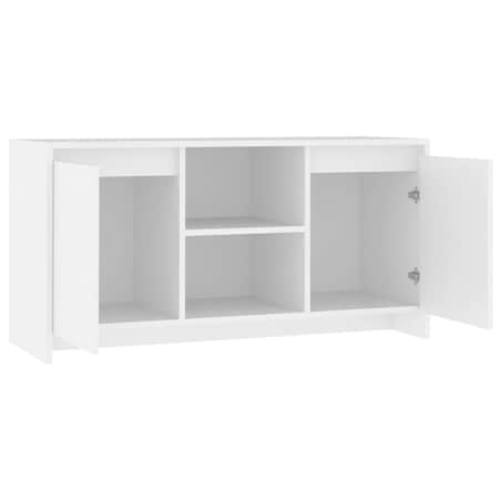 vidaXL Szafka pod TV, biała, 102x37,5x52,5 cm, materiał drewnopochodny