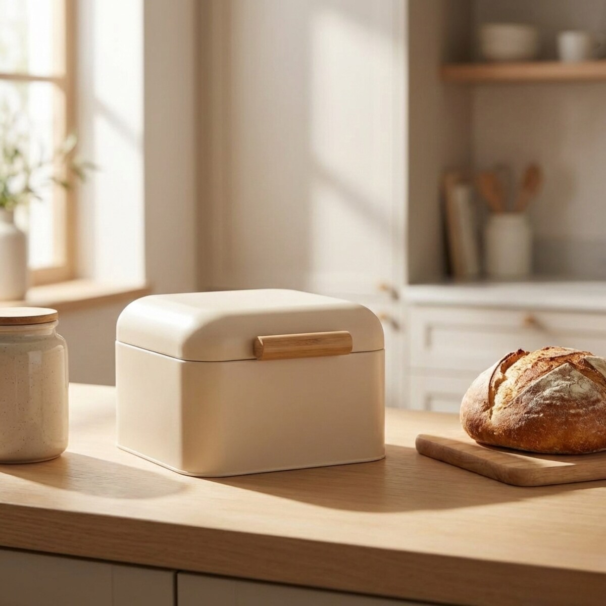 Chlebak metalowy ZELLER, 20 x 20 x 13 cm