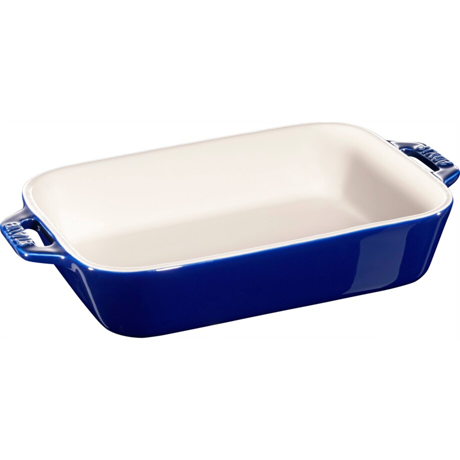 Prostokątny półmisek ceramiczny Staub - 1.1 ltr, Niebieski