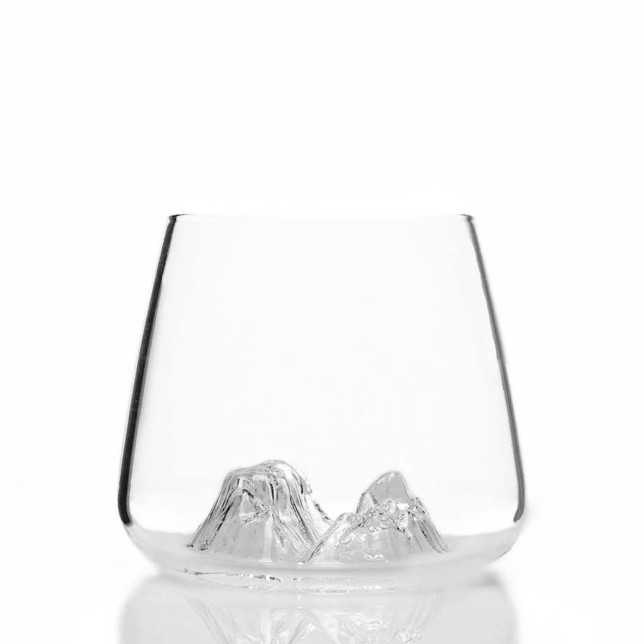 Zestaw 2 szklanek do whisky - Topographic - Canyon & Matterhorn