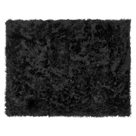 Narzuta na łóżko 150 x 200 cm czarna DELICE