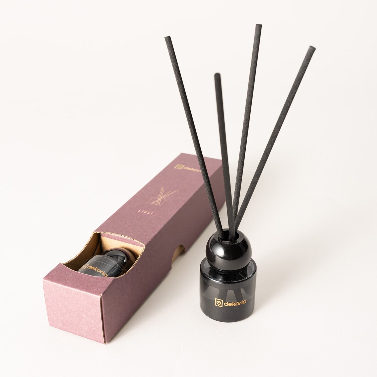 Dyfuzor zapachowy z patyczkami Liusi, 5x5x25 cm