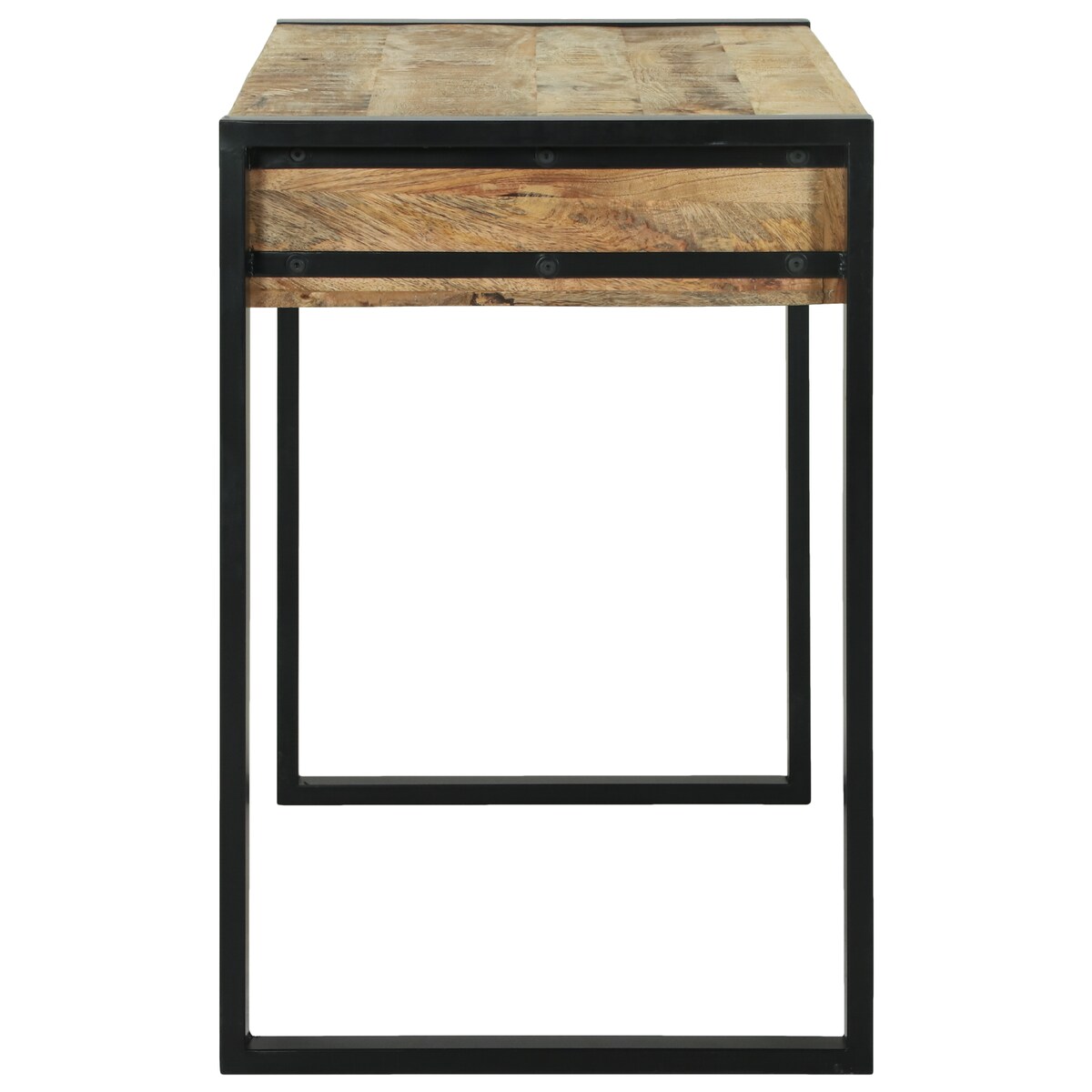 vidaXL Toaletka z lustrem 100x50x75 cm z litego drewna mango