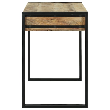 vidaXL Toaletka z lustrem 100x50x75 cm z litego drewna mango