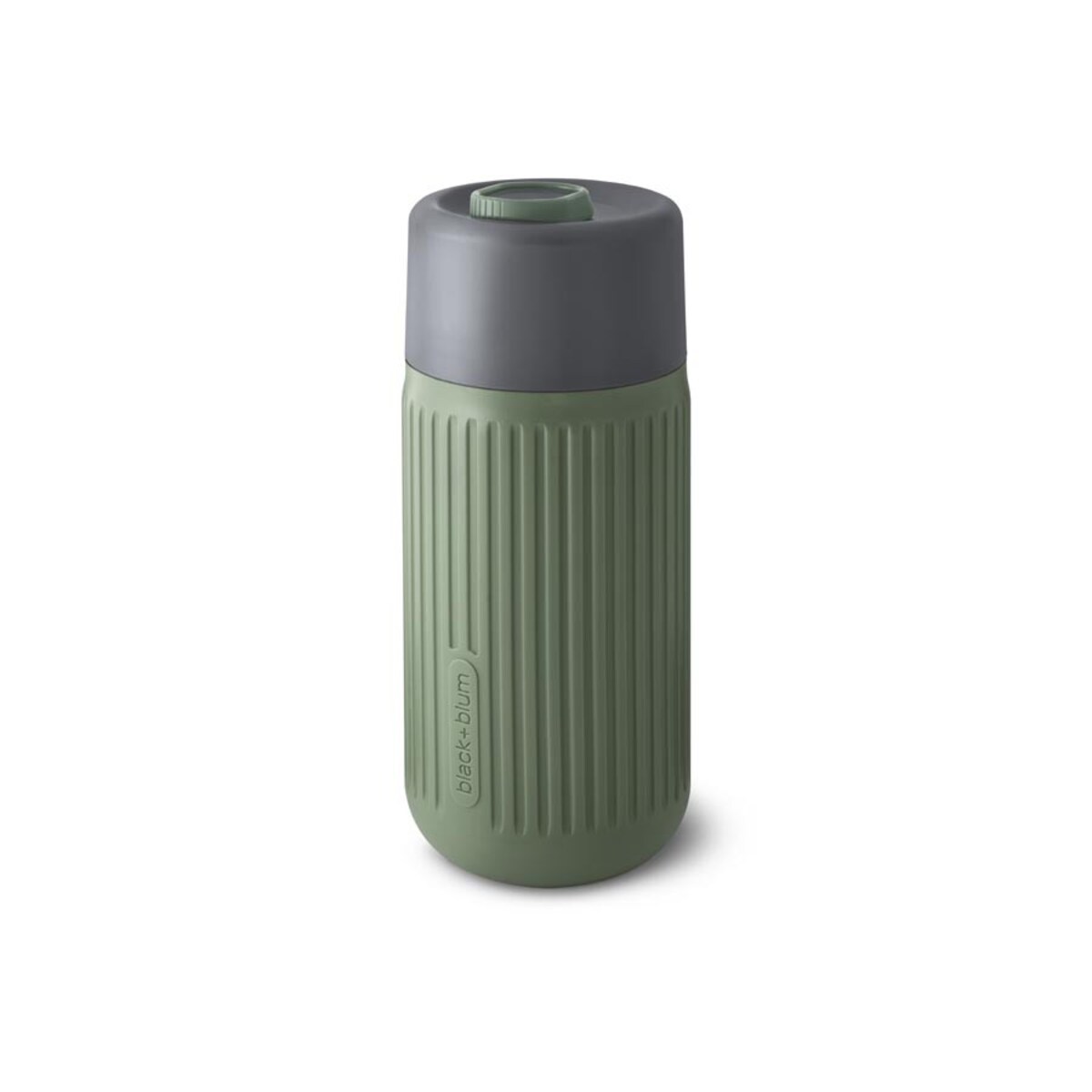 Kubek podróżny szklany oliwkowy, 340 ml, Black+Blum