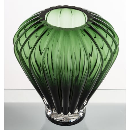 Wazon szklany 26,5x23x23 cm GULDAN zielony balon