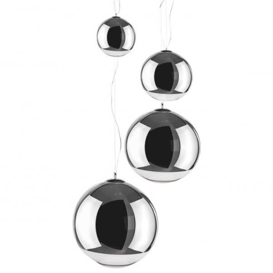 Kaskada lampa wisząca Silver Ball 5-punktowy zwis chrom