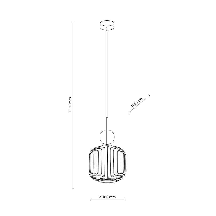 Lampa Wisząca Tk Lighting Sophia Big 1Xe27 Biały Klosz Koniakowa Kulka