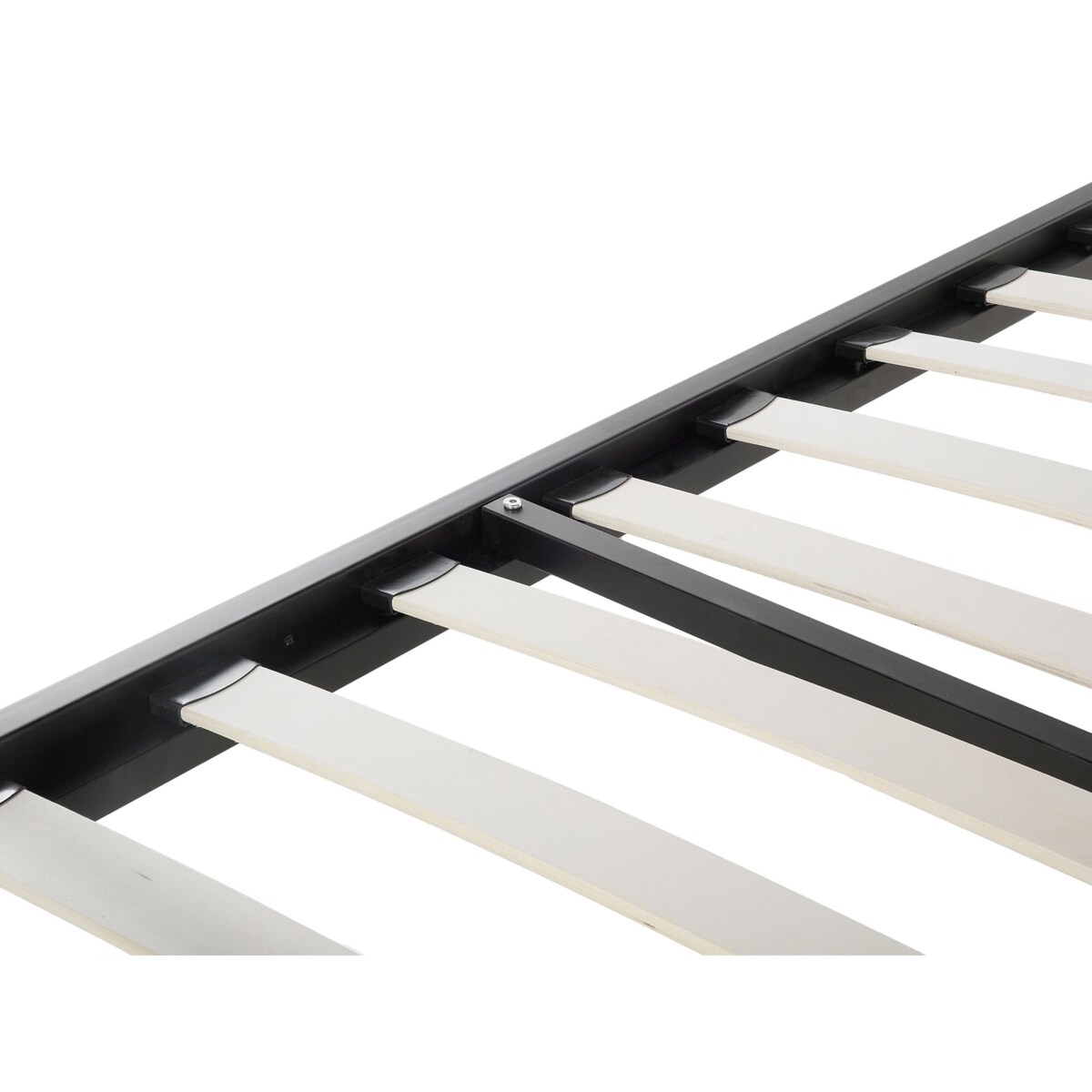 Łóżko metalowe 140 x 200 cm czarne LYRA