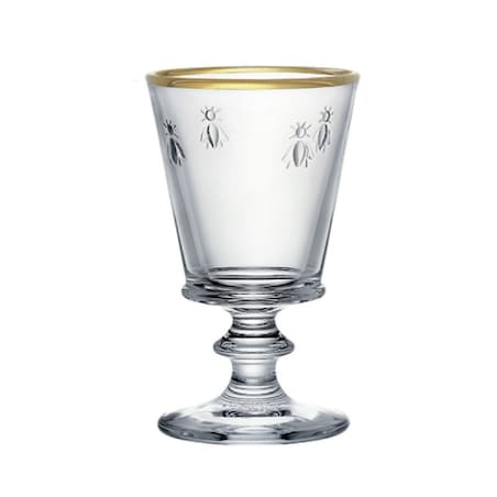 Kieliszki ze Złotą Obwódką 4 szt. 220 ml Abeille