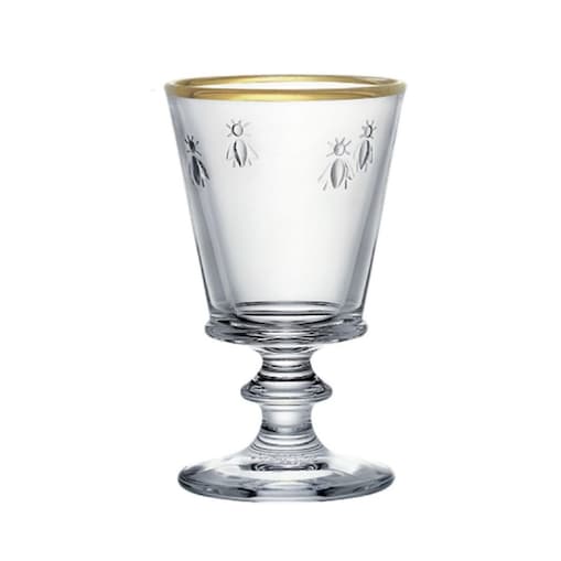 Kieliszki ze Złotą Obwódką 4 szt. 220 ml Abeille