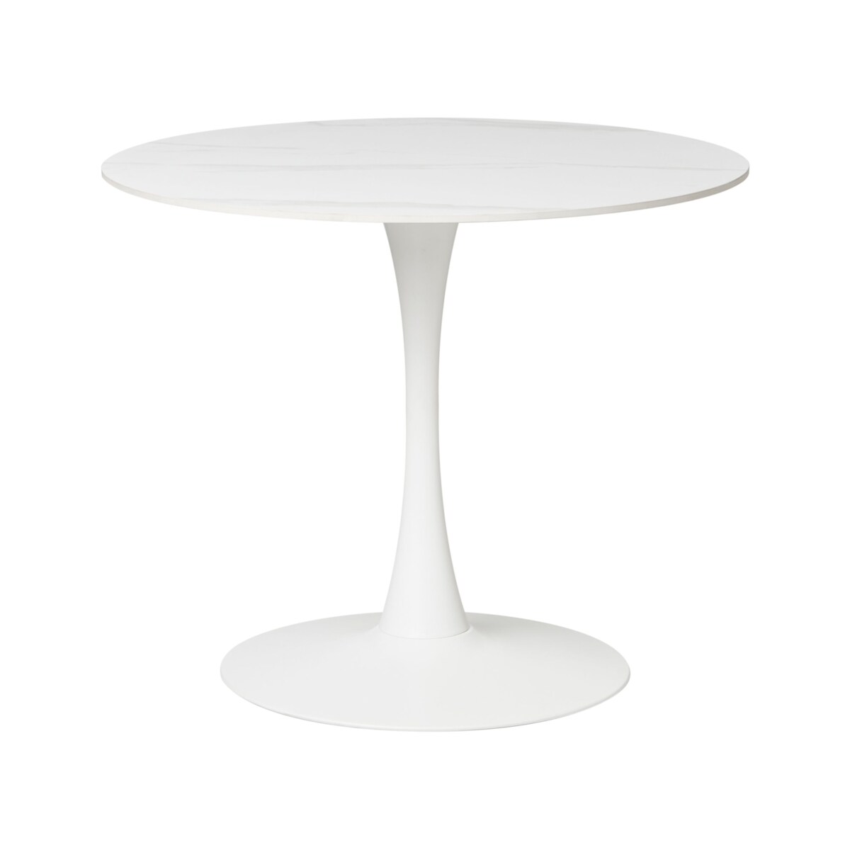 Stół do jadalni BOCA Biały marmur 90 cm Ceramika