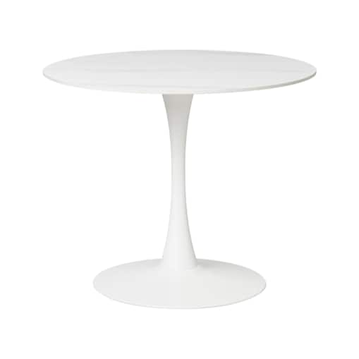 Stół do jadalni BOCA Biały marmur 90 cm Ceramika