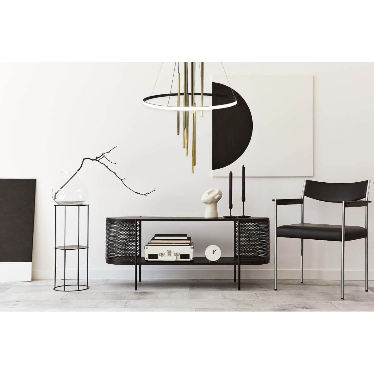 Nowoczesna lampa wisząca Luna 8978 Amplex do pokoju tuby mosiądz