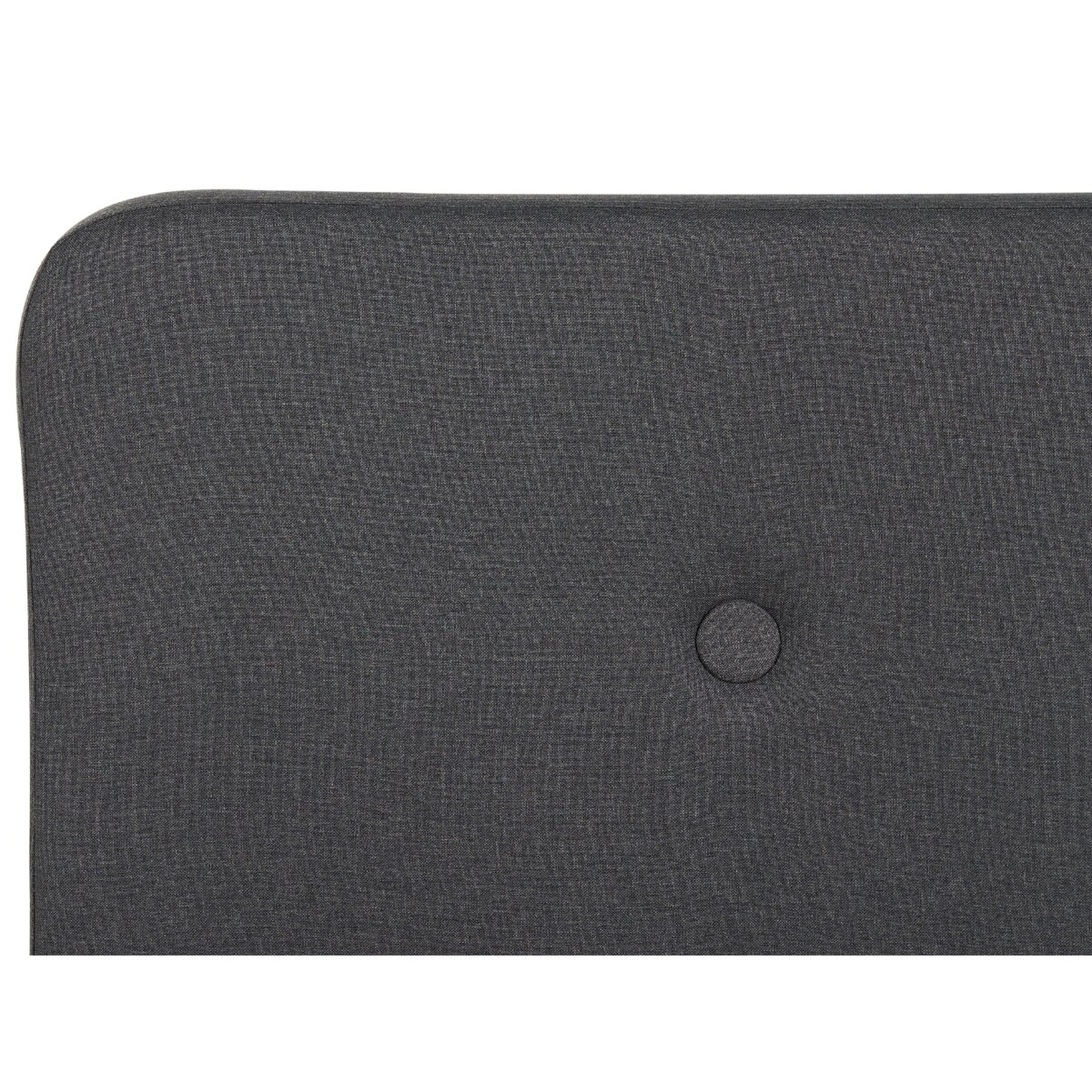 Łóżko tapicerowane 160 x 200 cm ciemnoszare RENNES II