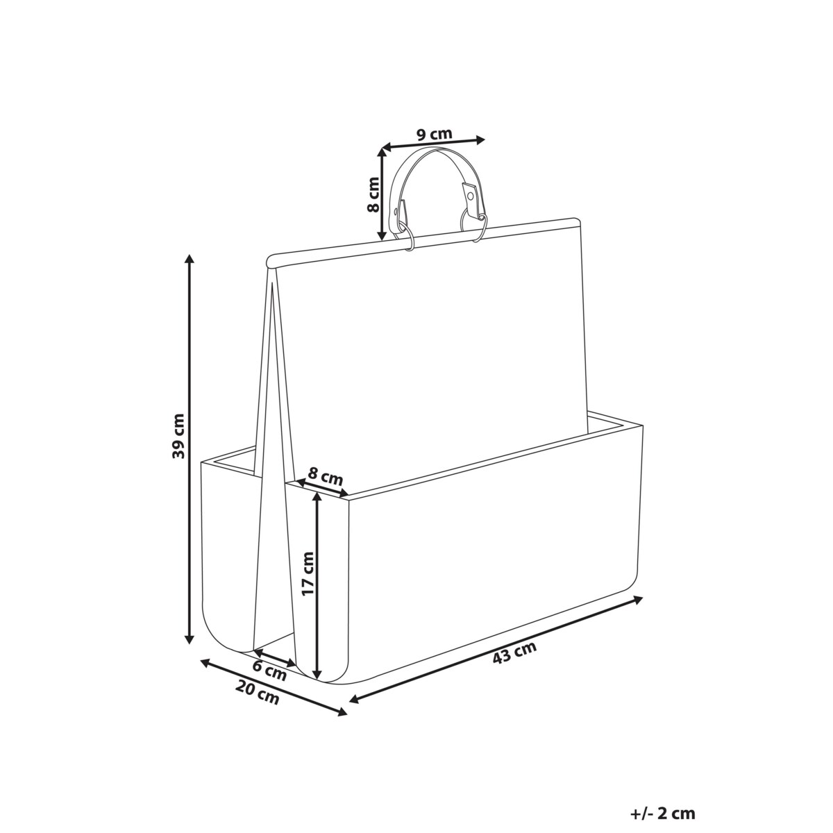 Gazetnik rattanowy jasny LARAK