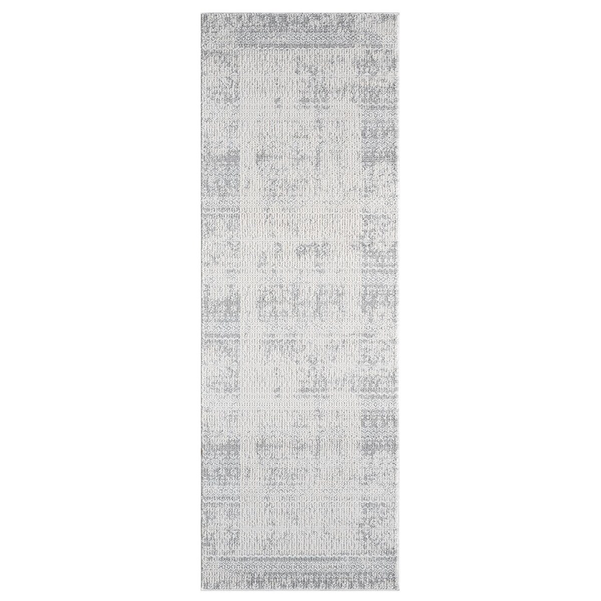 Dywan strukturalny ramka vintage Antique 2320 Szary 80x300