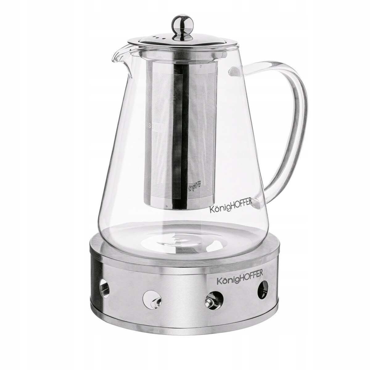 Dzbanek IMBRYK do herbaty z zaparzaczem podgrzewaczem 1,3 l na prezent mama