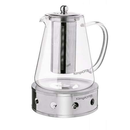 Dzbanek IMBRYK do herbaty z zaparzaczem podgrzewaczem 1,3 l na prezent mama