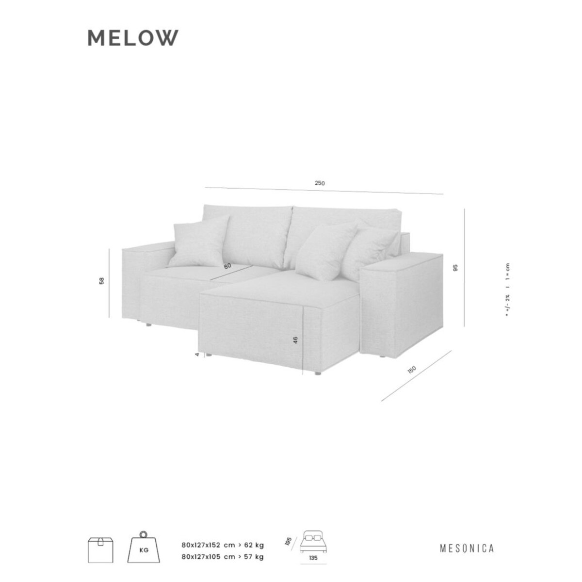 Melow Sofa narożna - zielona