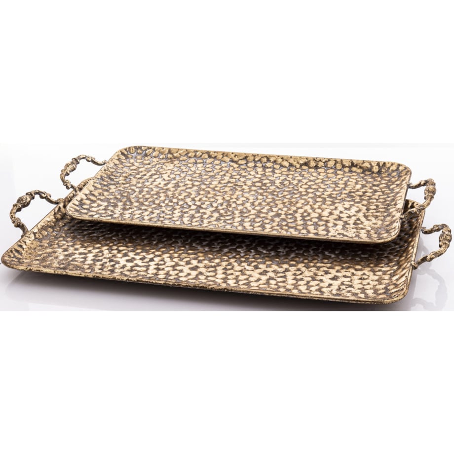 Taca złota ozdobna 2 szt. 57x30 cm RICO