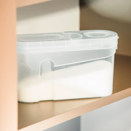 Pojemniki Na Żywność X3 Kuchenne Makaron Mąkę Cukier Kaszę Sypkie 1-4L