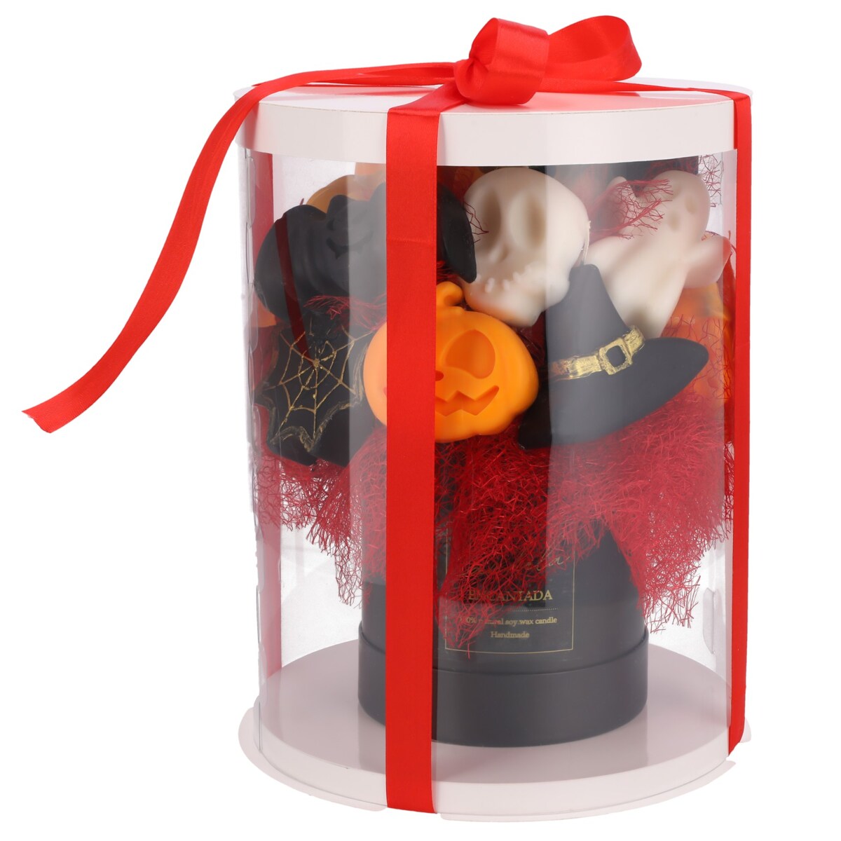 Świeca sojowa ZAPACHOWA świeczka HALLOWEEN dynia FLOWERBOX jesienna BUKIET