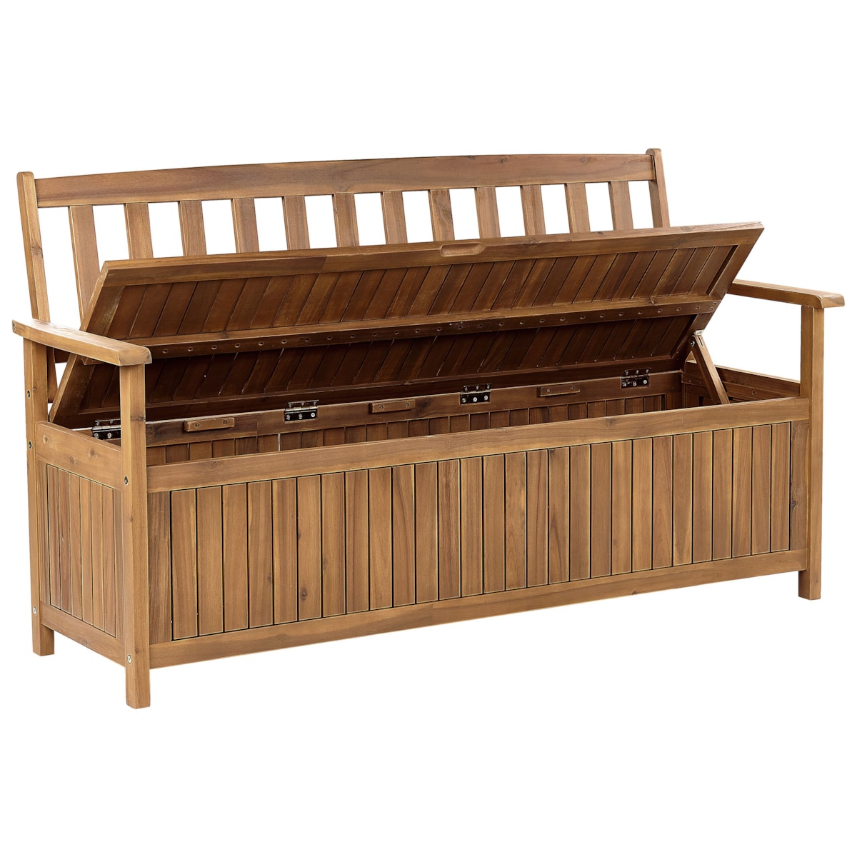 Ławka ogrodowa z poduszką Drewno 160 cm Czerwony SOVANA