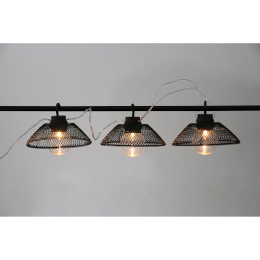 Girlanda ze światełkami na baterie 10 LED 2,1m ciepłe czarna