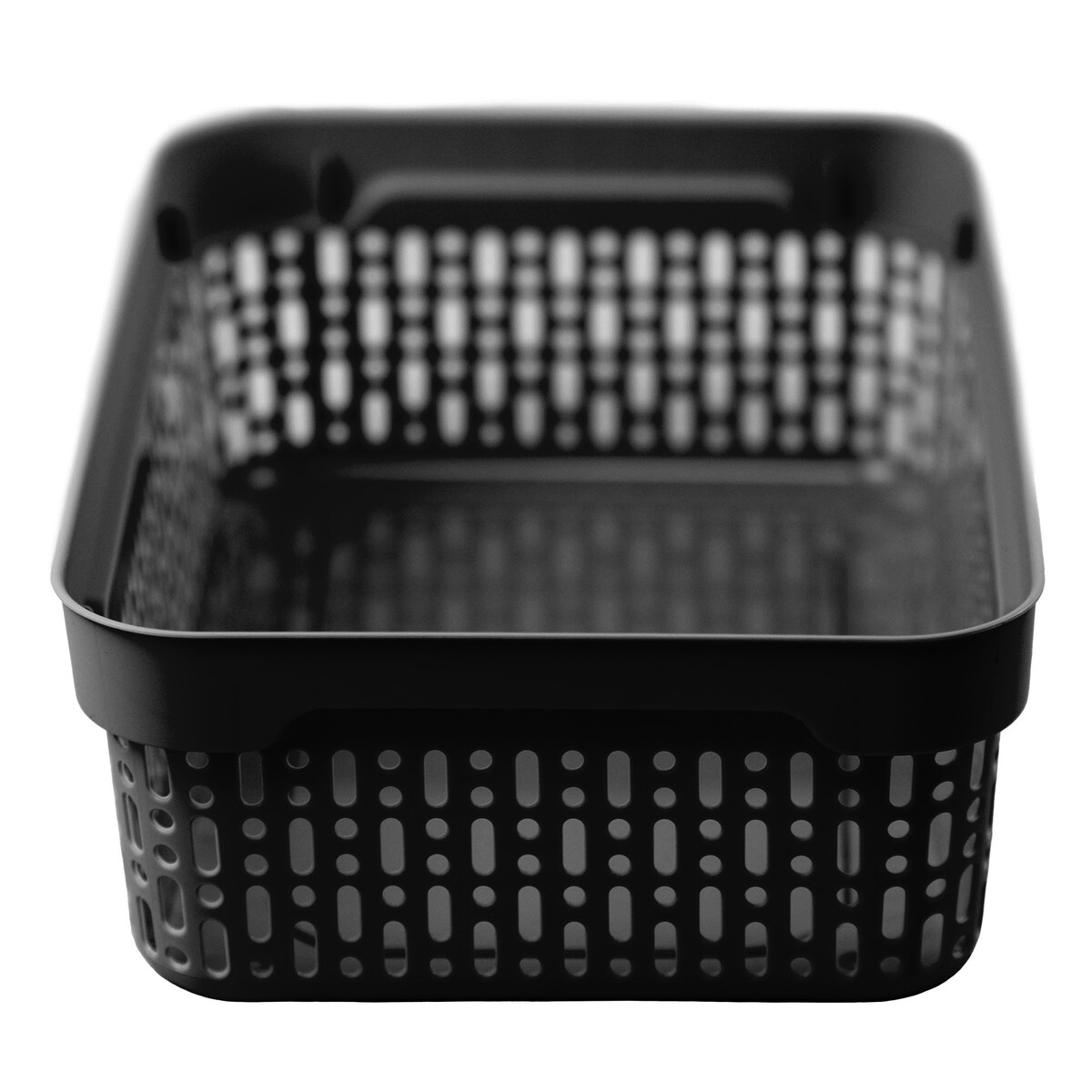 Koszyk Ażurowy Koszyczek S Plastikowy Na Kosmetyki Do Łazienki Pudełko Pojemnik Do Szuflady Czarny