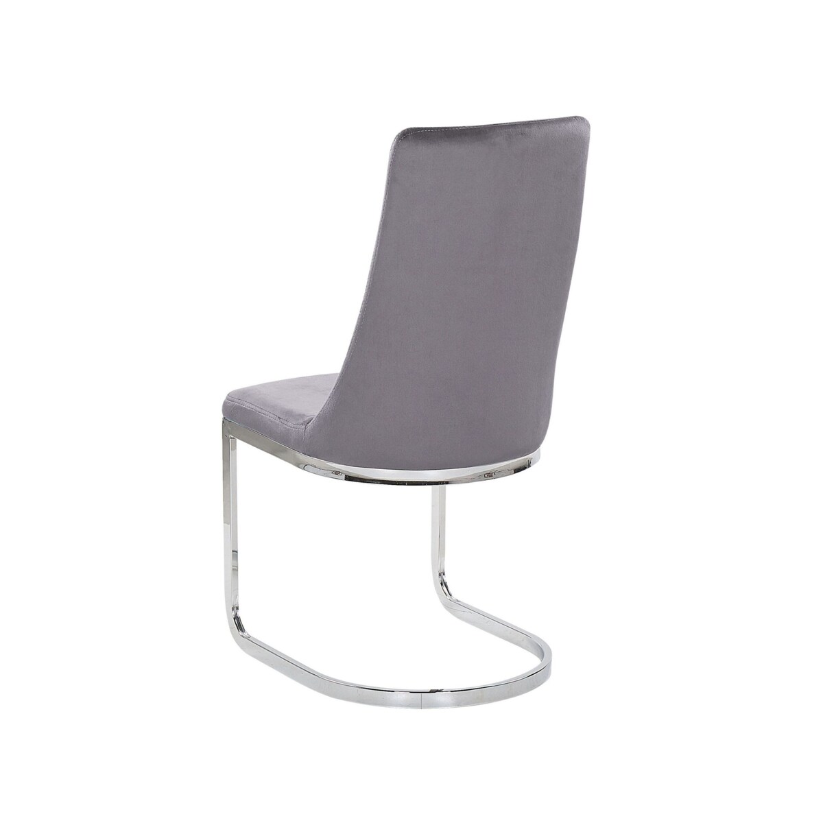 Zestaw 2 krzeseł do jadalni welurowy szary ALTOONA