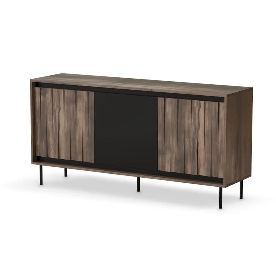 Komoda SWING KM-1 150cm orzech/czarna