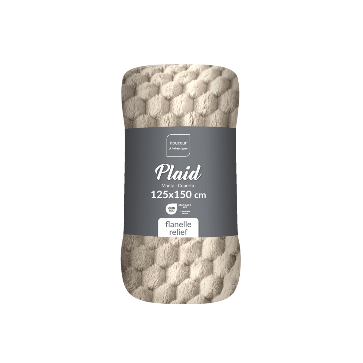 Narzuta flanelowa 125 x 150 cm FROSTY