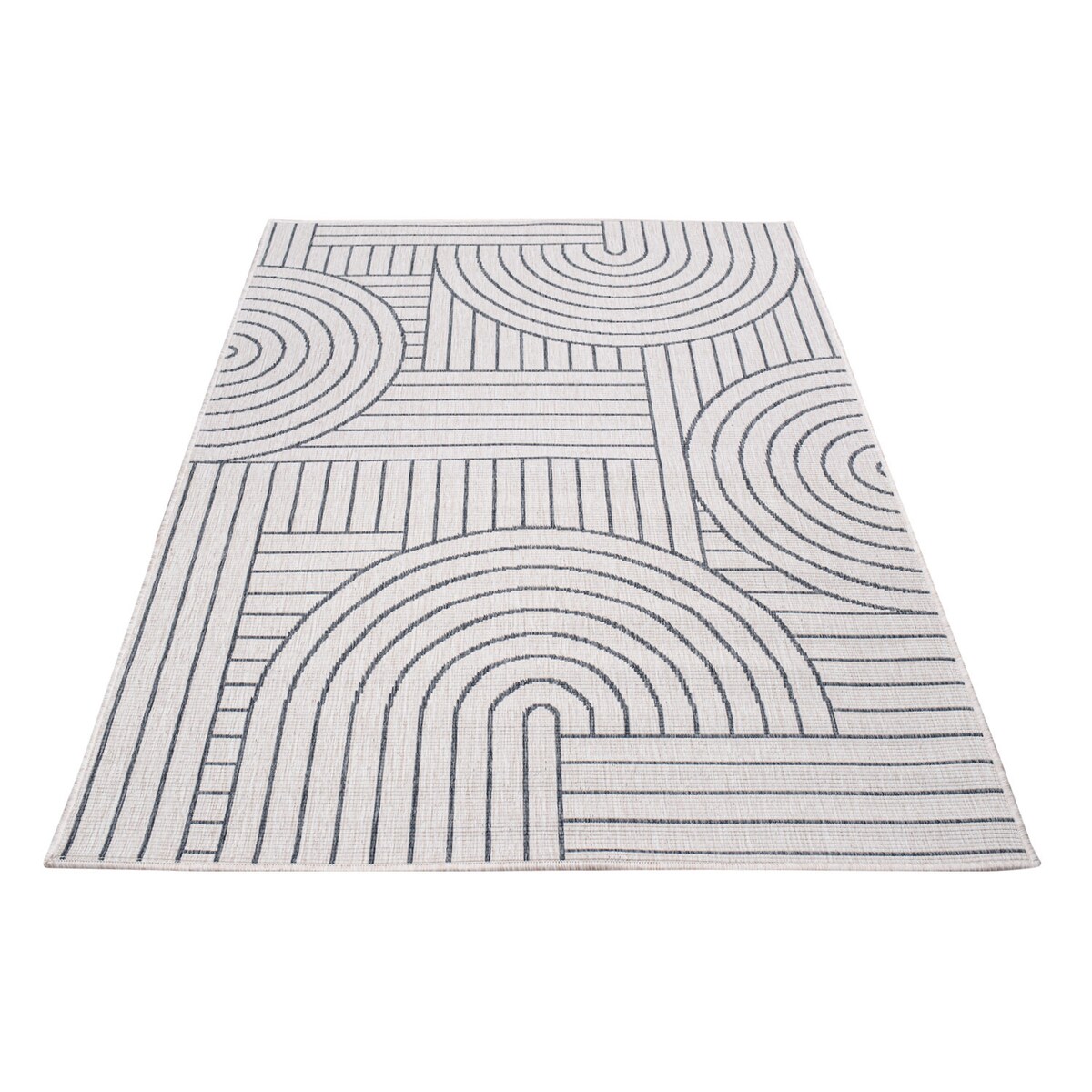 Funkcjonalny dywan na zewnątrz i do wnętrz, dwustronny DUO 58420 Szary 160x230