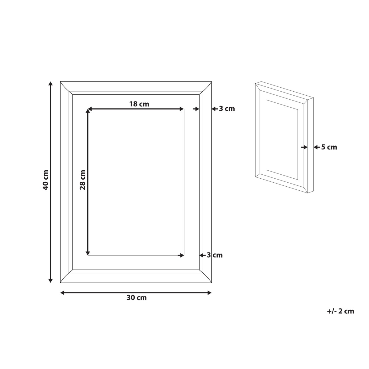 Obraz w ramie abstrakcja 30 x 40 cm szary HIDMO