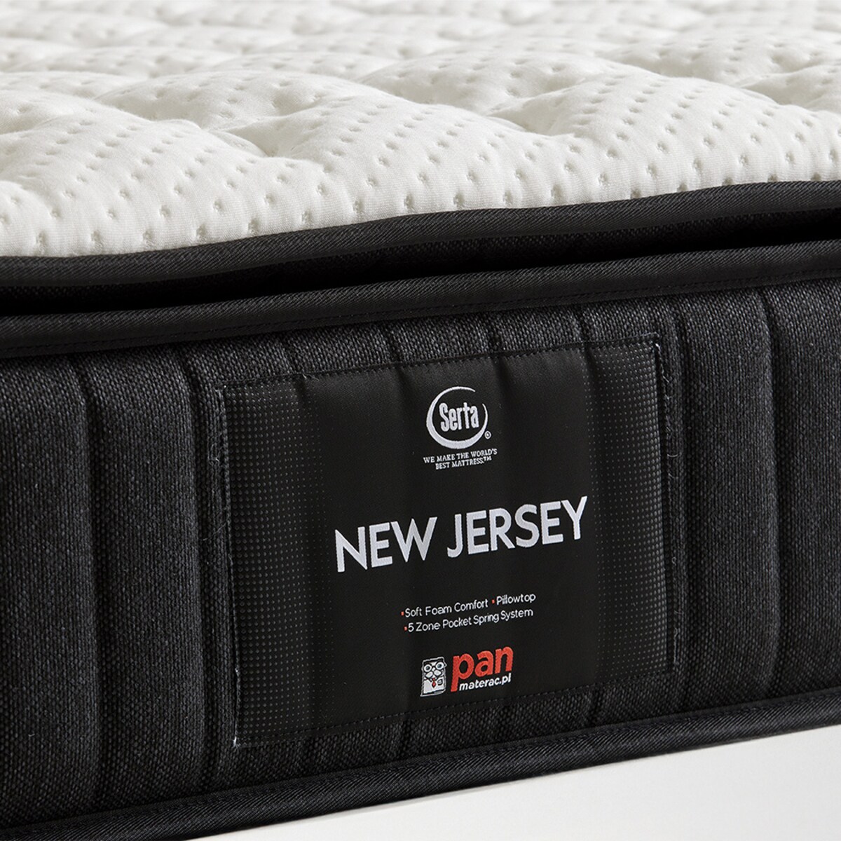 Materac hybrydowy 90x200 model NEW JERSEY marki PAN MATERAC sprężynowy