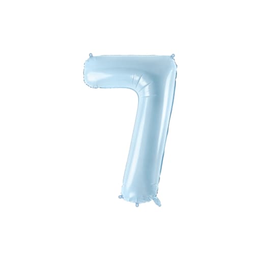 Balon foliowy Cyfra ''7'', 72cm, jasny niebieski