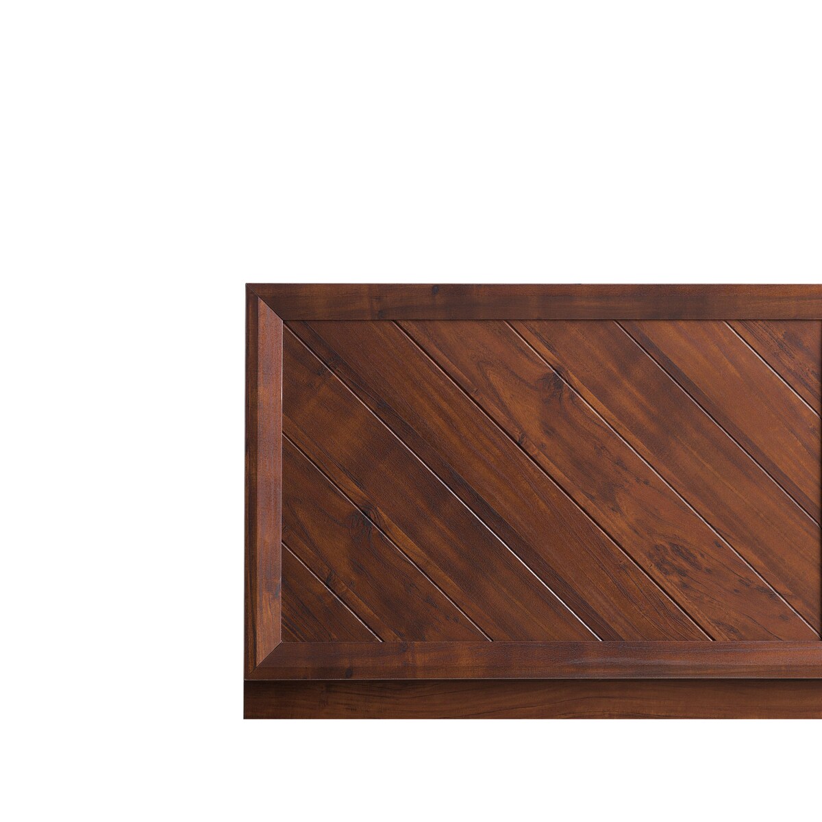 Łóżko LED 140 x 200 cm ciemne drewno MIALET