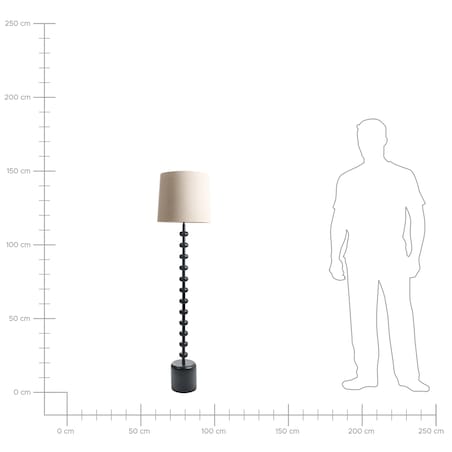 Lampa podłogowa KRIOS Metal Czarny