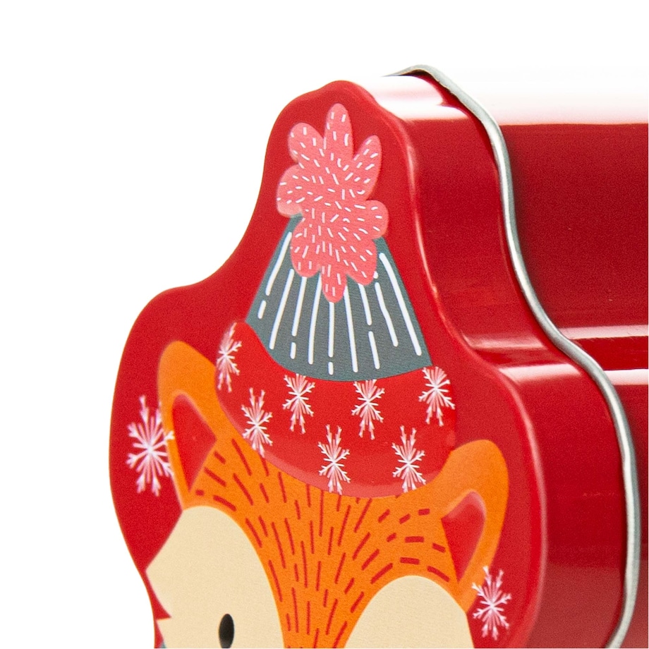 Puszka Na Pierniki Ciastka Herbatę Świąteczna Boże Narodzenie 9X13 Cm Lis