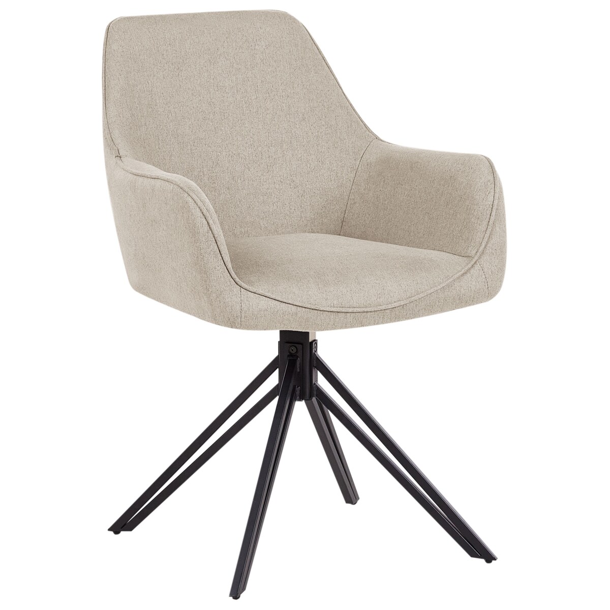 Zestaw 2 krzeseł JODAR Tkanina Beżowoszary