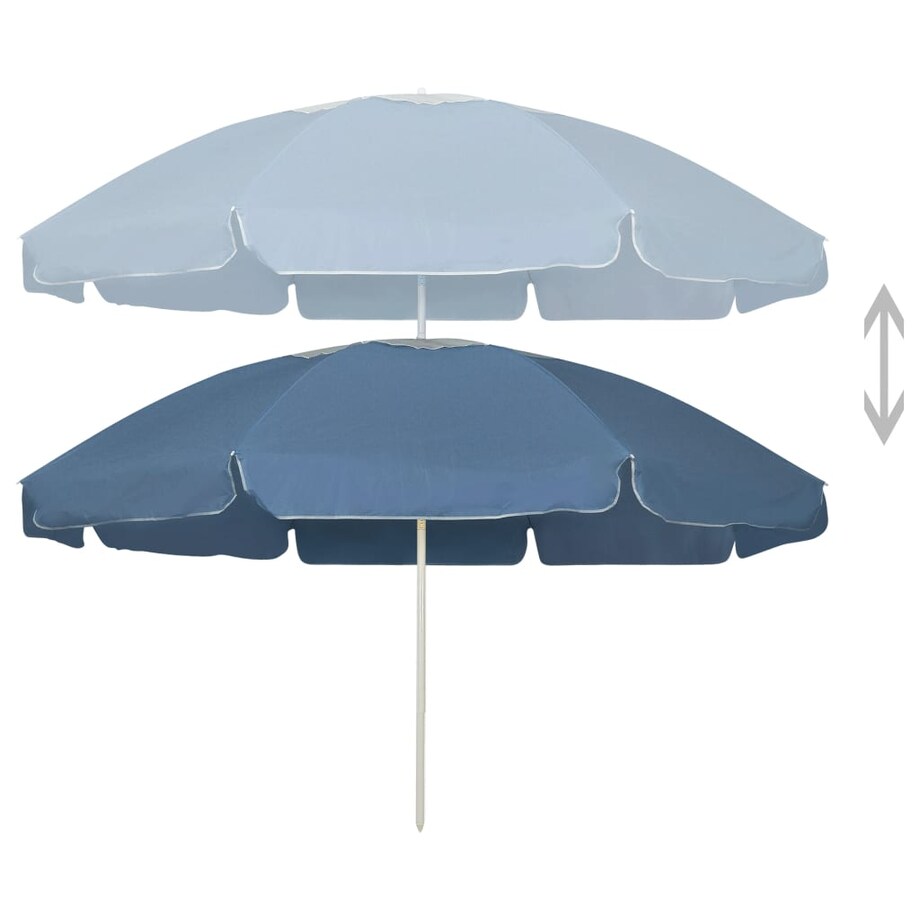 vidaXL Parasol plażowy, niebieski, 240 cm