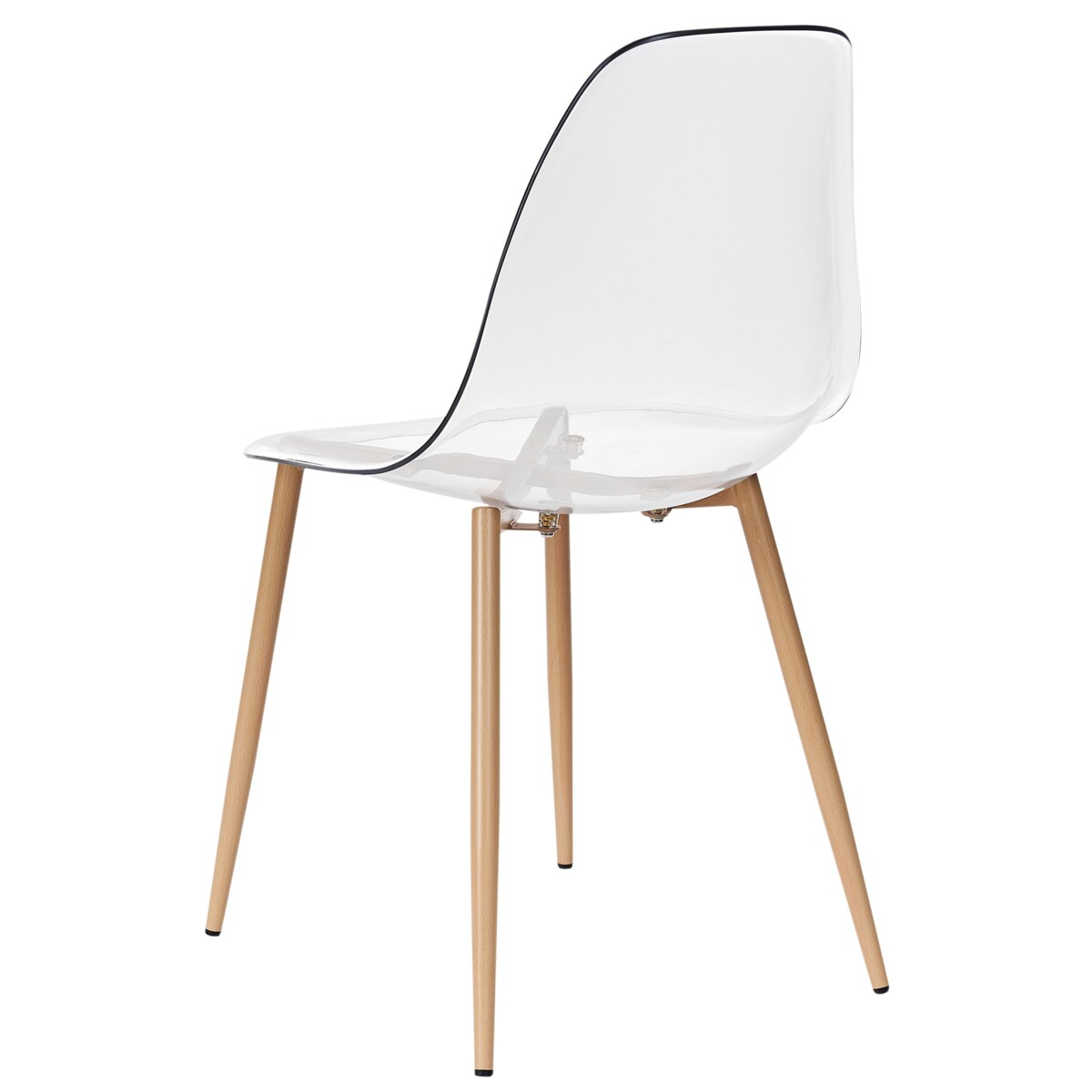 Zestaw 4 krzeseł TAKILMA Przezroczysty