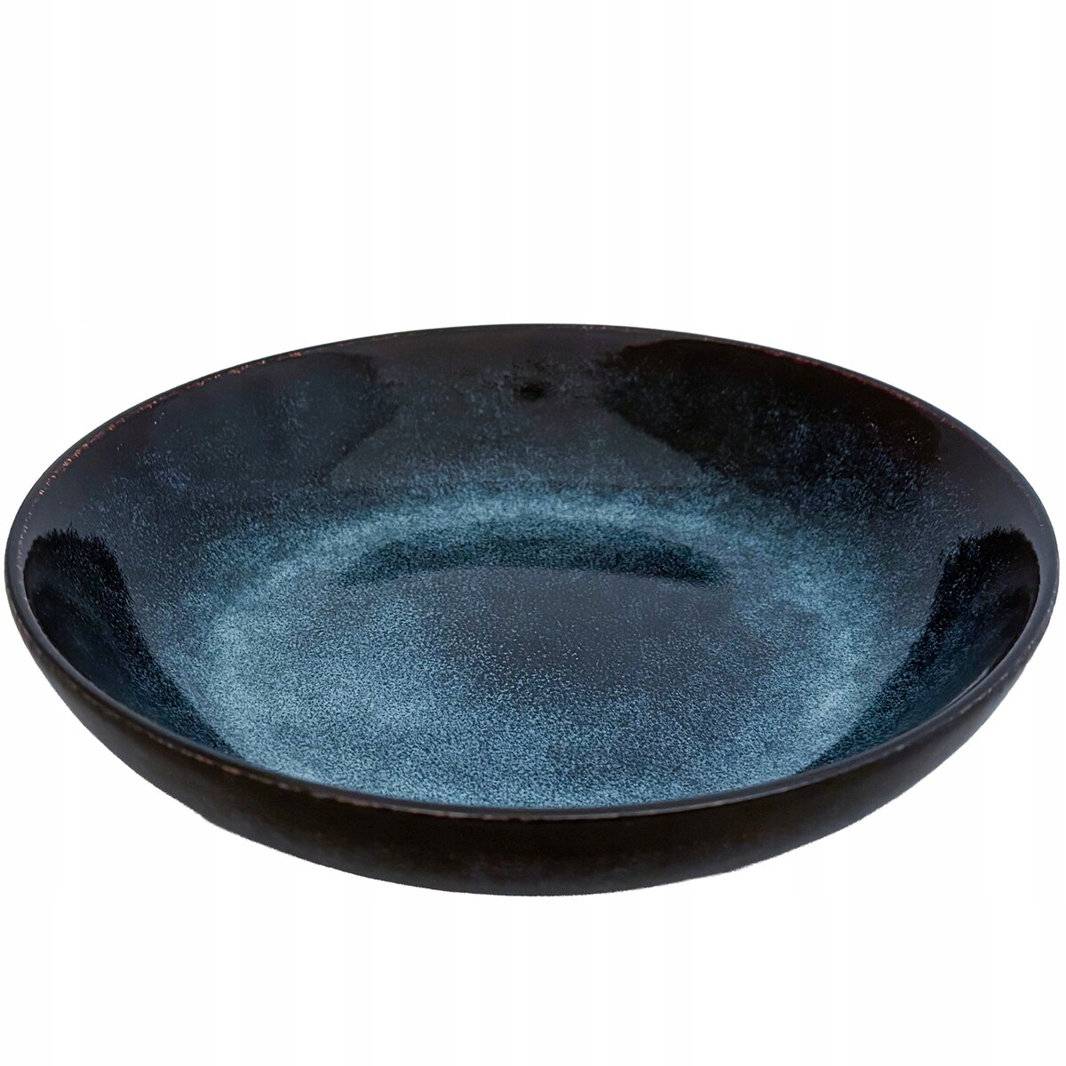 TALERZ GŁĘBOKI OBIADOWY DESEROWY NIEBIESKI 20CM CERAMICZNY OKRĄGŁY ZASTAWA