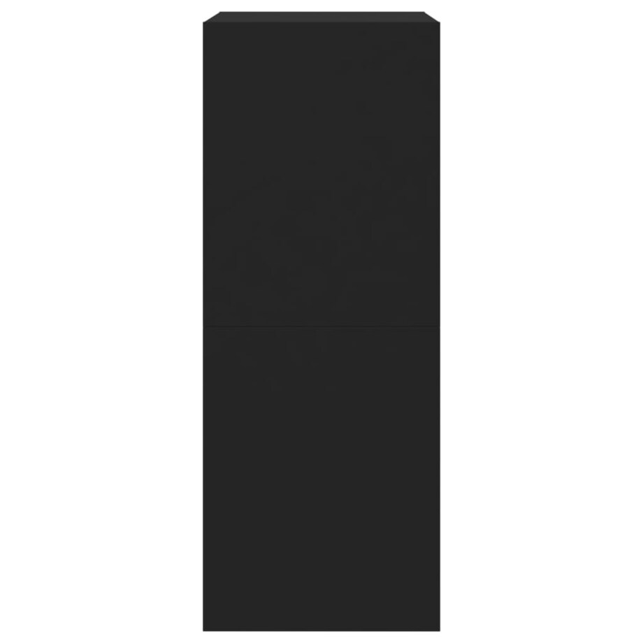 vidaXL Szafka na buty z 2 uchylanymi szufladami, czarna, 80x42x108 cm