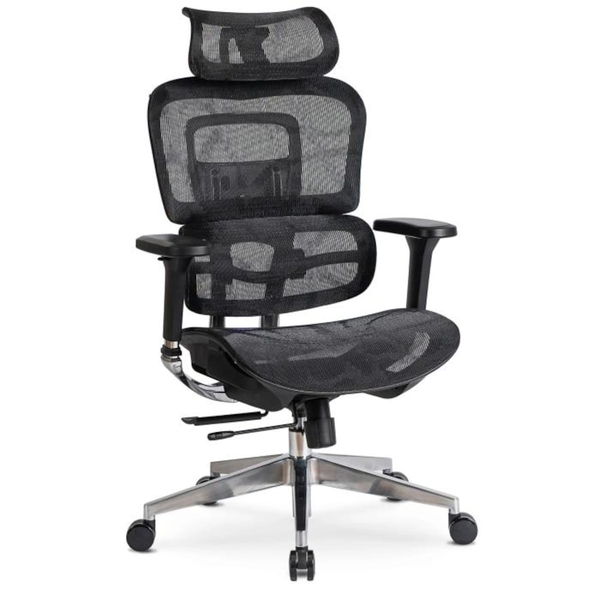 Krzesło biurowe obrotowe ergonomiczne czarne NINO