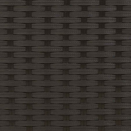 vidaXL Sztaplowane krzesła ogrodowe, 6 szt., polirattan, czarne