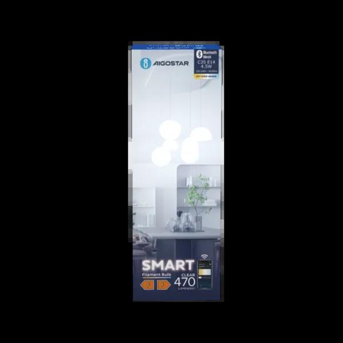 inteligentna żarówka bluetooth mesh c35 4.5w cct